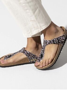 Birkenstock Papillio Leopard Print Sandals